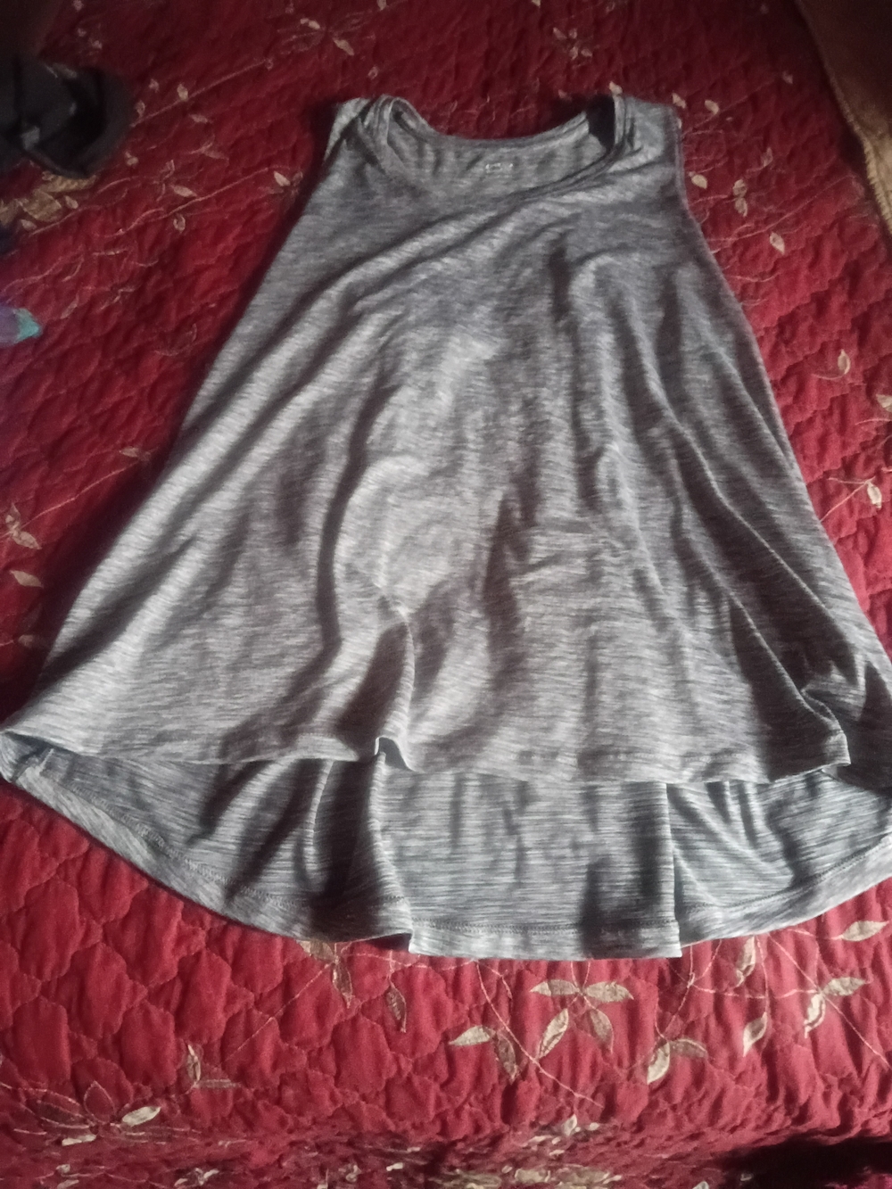 Gray Women's Athletic Works Top Comfortable Everyday Style